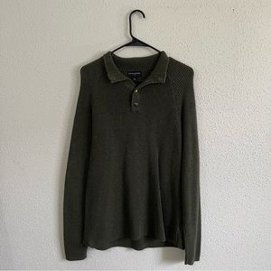 Banana Republic Green Men’s Zip Up Sweater